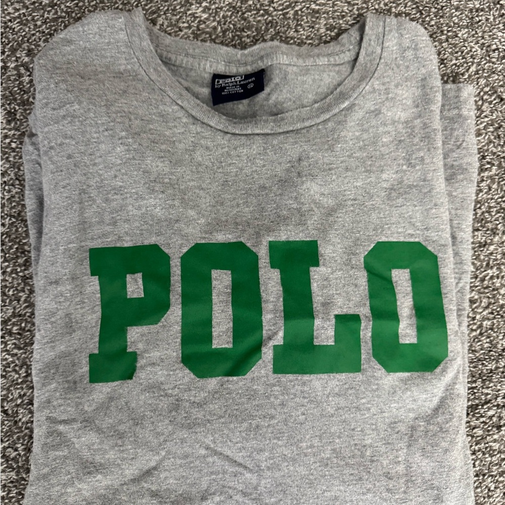 Polo Gray and Green T-Shirt